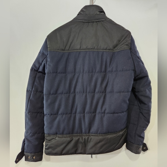 Trendy LAB PAL ZILERI Navy Blue Grey Thermal Layer Padding Puffer Jacket 46 EU - Picture 7 of 11